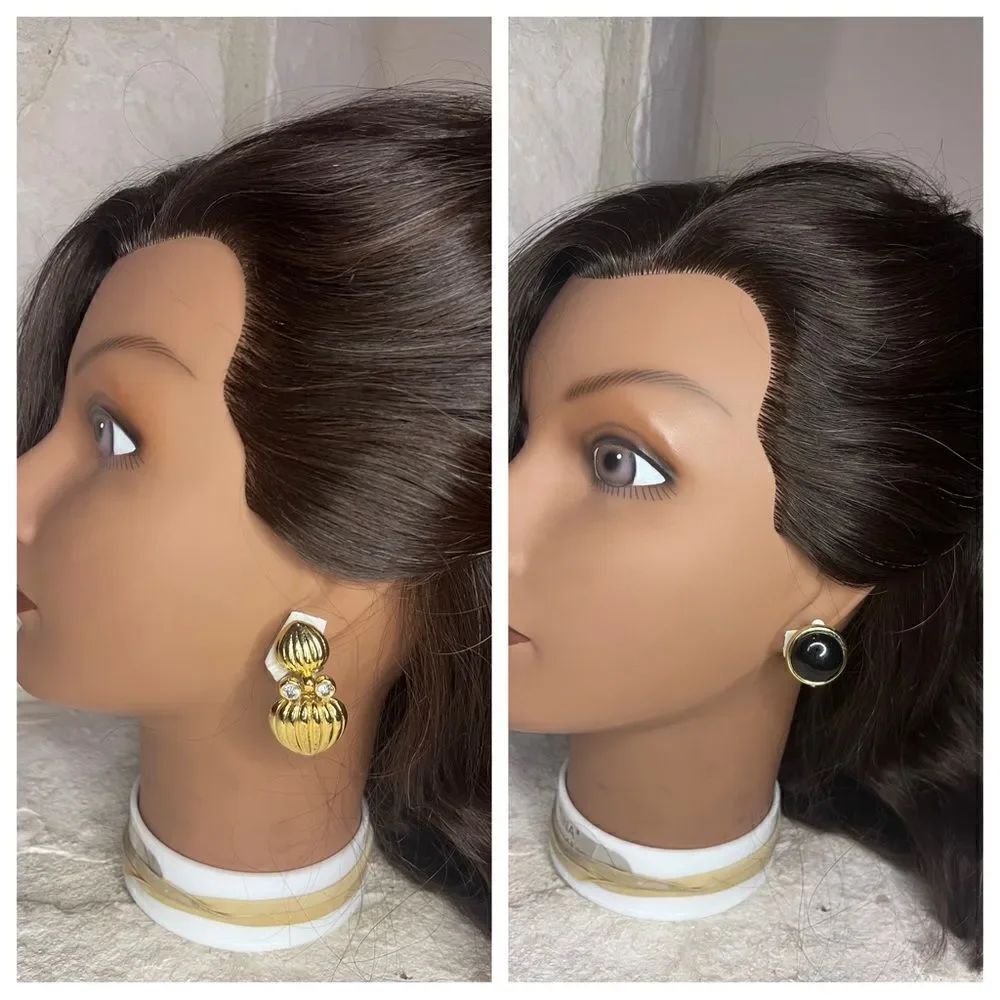 Fashion vintage clip on earring set of 2